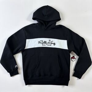 NEW Malbon Roll King Hoodie Hooded Sweatshirt Men's Black Size Large Golf